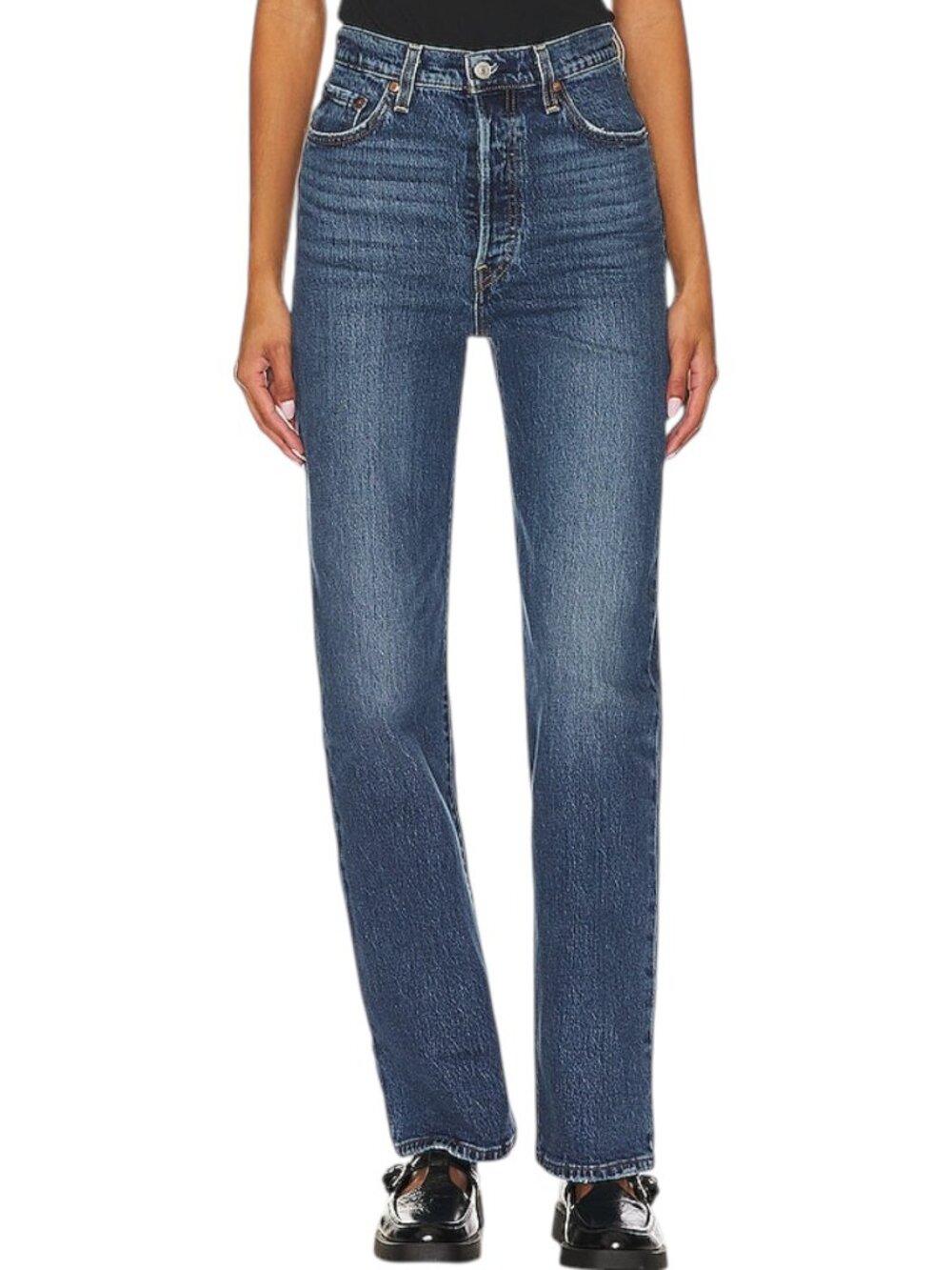 NWT Levi's Ribcage Full Length Jeans Valley View Straight Leg High Waist Size 29